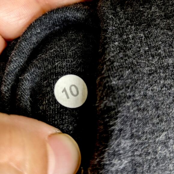 Lululemon Insculpt Scuba Jacket 10 Heathered Charcoal Gray Full Zip Athletic - Picture 7 of 10